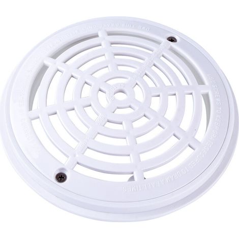 Abflussgitter Rund Für Pool – Ø 18 X 20,3 Cm – Weiß