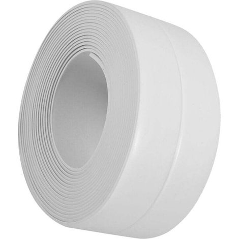 Baignoire Auto - Adhésive Et Mur Bande D'Étanchéité Évier Bord De Bassin Cuisine Décorative (№ 2 Blanc 38mm X 3.2m)