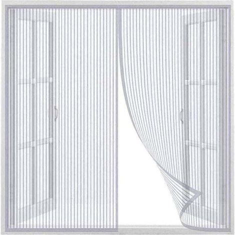 Magnetisches Fliegengitter Für Fenster Und Türen, Luftdurchlässig, Farbe Weiß, Maße 120 X 150 Cm