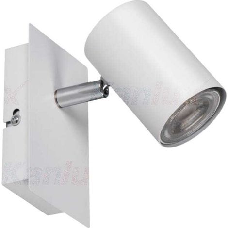 Spot Für Wand Und Decke Gu10 10 W Weiß – Integrierter Decken- Und Wandleuchter, Dimmbar, 35690