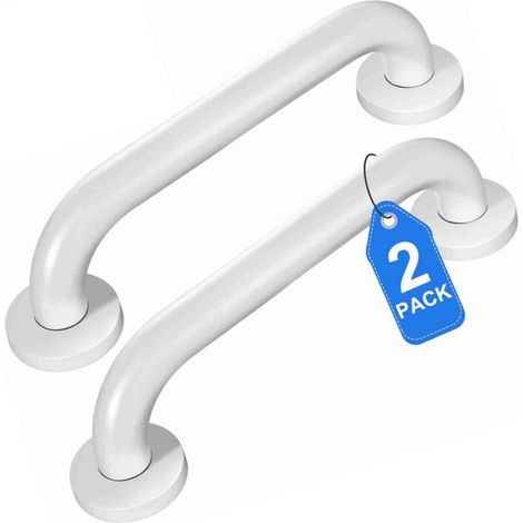 2 Stück Sicherheitsgriffe Für Die Badewanne, Rutschfeste Griffe Aus Edelstahl, Wc-haltegriff, Haltegriff Für Das Badezimmer, Haltegriff Für Die Dusche Für Ältere Menschen/kinder, 30 Cm (weiß)