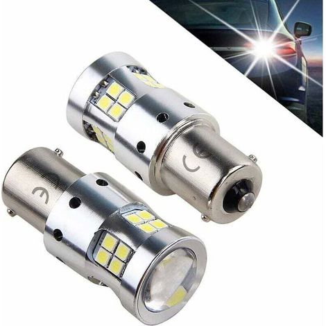 1156 P21w Ba15s 1141 7506 12v 24v 30v Led-autos Und Motorradlampen, 1300lm, Mit Projektorobjektiv, 6000k Weiß Für Rücklicht, Bremslicht, Tagfahrlicht (drl), Bremslichtbirnen. (lot