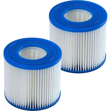 Filtre Pour Spa Gonflable Taille I, Ii, Iii, Vi Cartouches Filtrantes Compatibles (2, Taille Vii : Φ10,8 X 9,5 Cm, Φ Intérieur 5,2 Cm)