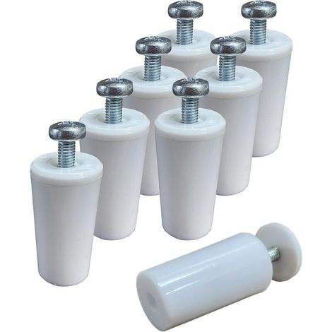 8 Pvc-türstopper Mit Aufrollfunktion, 41 Mm. Die Türstopper Werden Komplett Mit Allem Geliefert, Was Für Die Montage Benötigt Wird, Einschließlich Scheiben Und Schrauben. Türstopper