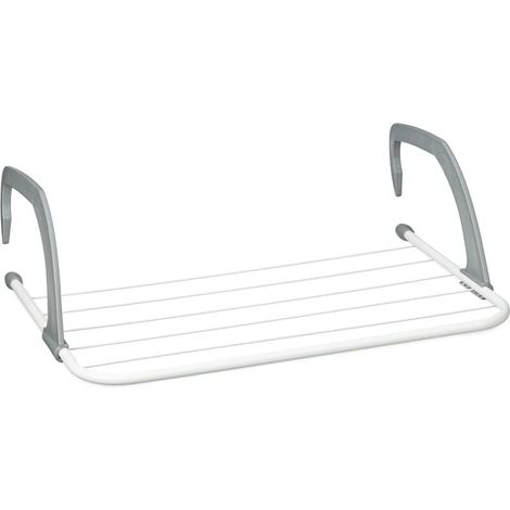Wäschetrockner – Aufhängbarer Wäscheständer Für Heizkörper Und Balkon, Kleines Format, Große Trocknungsfläche Von 3 M, Weiß, 50 Cm Länge