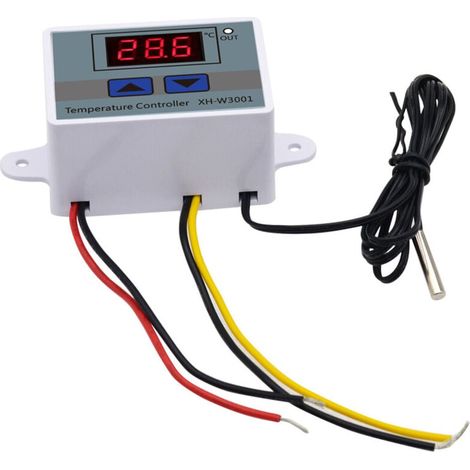 Led-temperaturregler-modul, Xh-w3001-thermostat-schalter Mit Wasserdichtem Sensor 1 Stk.