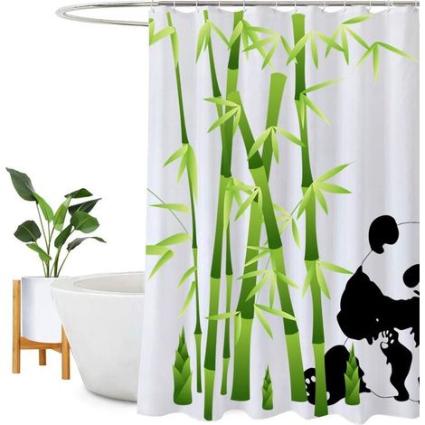 Duschvorhang Wasserdicht Und Waschbar, Schimmelresistent, 180x180 Cm Mit 12 Haken