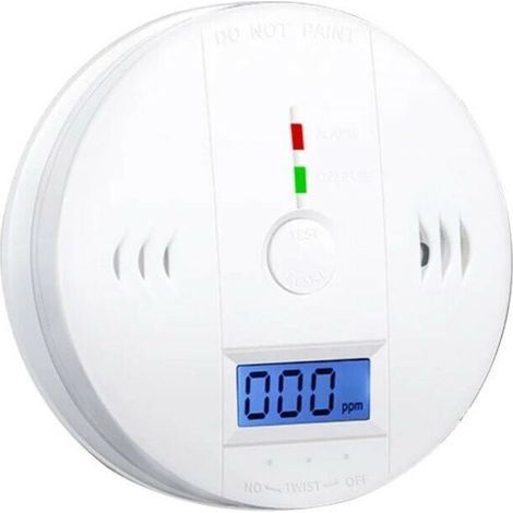 Kohlenmonoxid-detektor, Co2-alarm Mit Batteriebetrieb Und Lcd-anzeige, Sprachwarnung