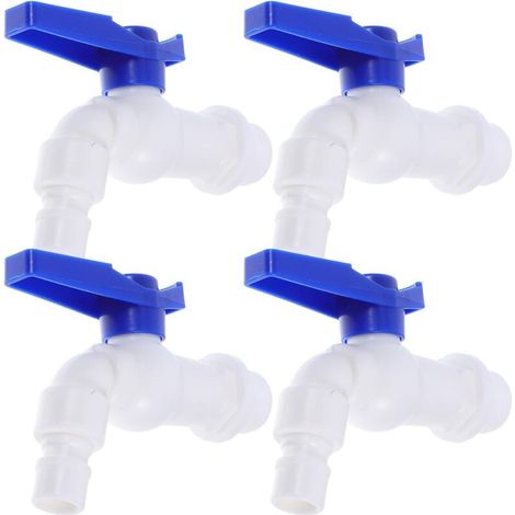 4er-set Kunststoff-wasserhähne Mit Schnellventil Für Waschmaschine Und Außenbewässerung, Witterungsbeständig Für Garten Und Tanks.