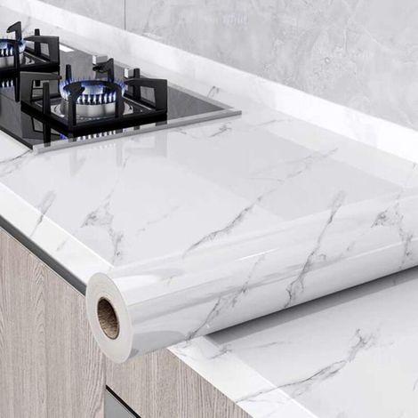 Klebefolienrolle Für Möbel, Küche Und Wand, Selbstklebende Folie Für Schränke, Wasserdicht, Dekorative Marmor-optik, Vinyl-beschichtung Für Tische Und Arbeitsplatten, 60×50 Cm