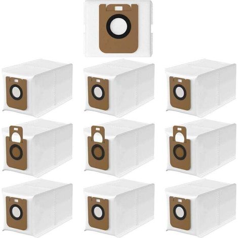 Sac À Poussière 10 Pièces Pour Aspirateur Robot Dreame D10 Plus/dreame D10s Plus, Kit D'Accessoires De Sac D'Aspirateur Compatible Avec Dreame D10/d10s Plus,de