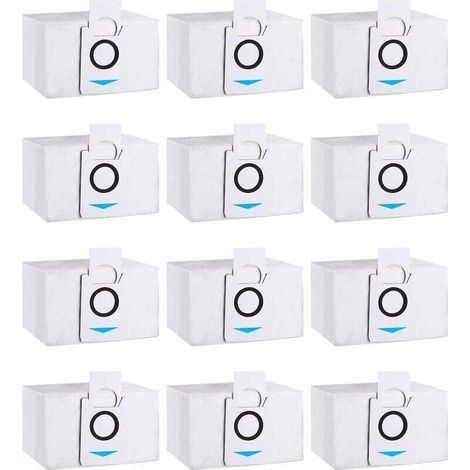 12er-pack Staubsaugerbeutel Zubehör Kompatibel Mit Ecovacs Deebot X1 Omni, X1 E Omni, X1 Turbo, T20 Omni, Ersatz-staubsack Für Ecovacs Deebot Staubsauger