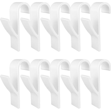 10 Stück Handtuchhaken Für Heizkörper, Handtuchhalter-haken, Bademäntel, Kunststoff, Passend Für Alle Standardheizkörper, Badezimmer Und Küche, Flexibel, Abnehmbar (weiß)