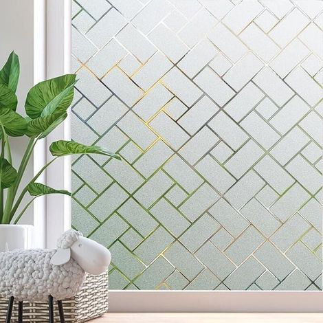 Fensterfolie Für Glas, Sichtschutzfolie, Elektrostatische Anti-uv-folie, Selbstklebende Fensterfolie Zum Schutz Der Privatsphäre Für Haus, Büro Und Badezimmer (50 X 300)