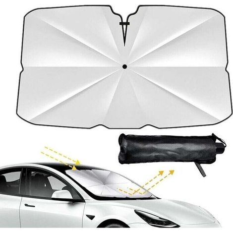 Frontscheiben-sonnenschutz Für Autos, Faltbare Windschutzabdeckung, Uv-schutz Und Thermische Isolierung, Einfache Aufbewahrung Für Die Meisten Autos Und Suvs