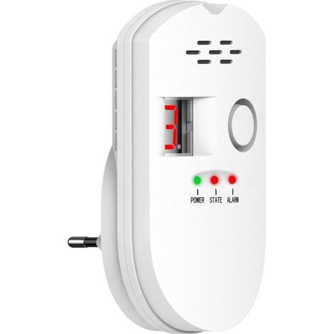 Gasdétektor 85 Db, Alarm Für Stadtgas, Lpg, Propan, Stecker-alarmanlage Mit Digitalanzeige Für Zuhause