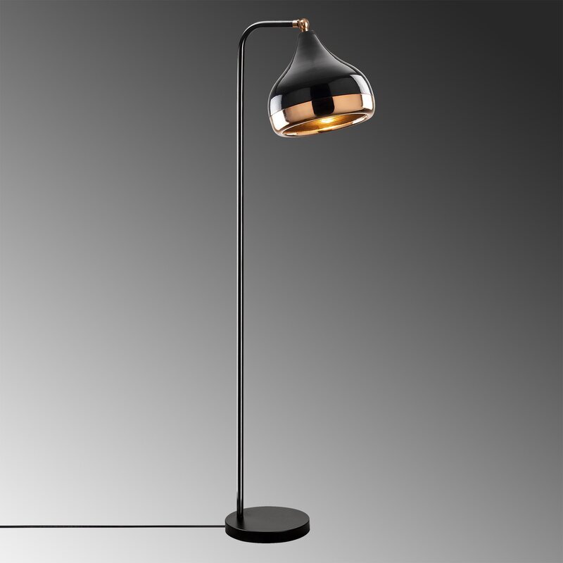 [gebraucht] B-ware Opviq Stehlampe Yildo 6906 Lampe Dimmbar Schwarz Kupfer 120cm Leuchte