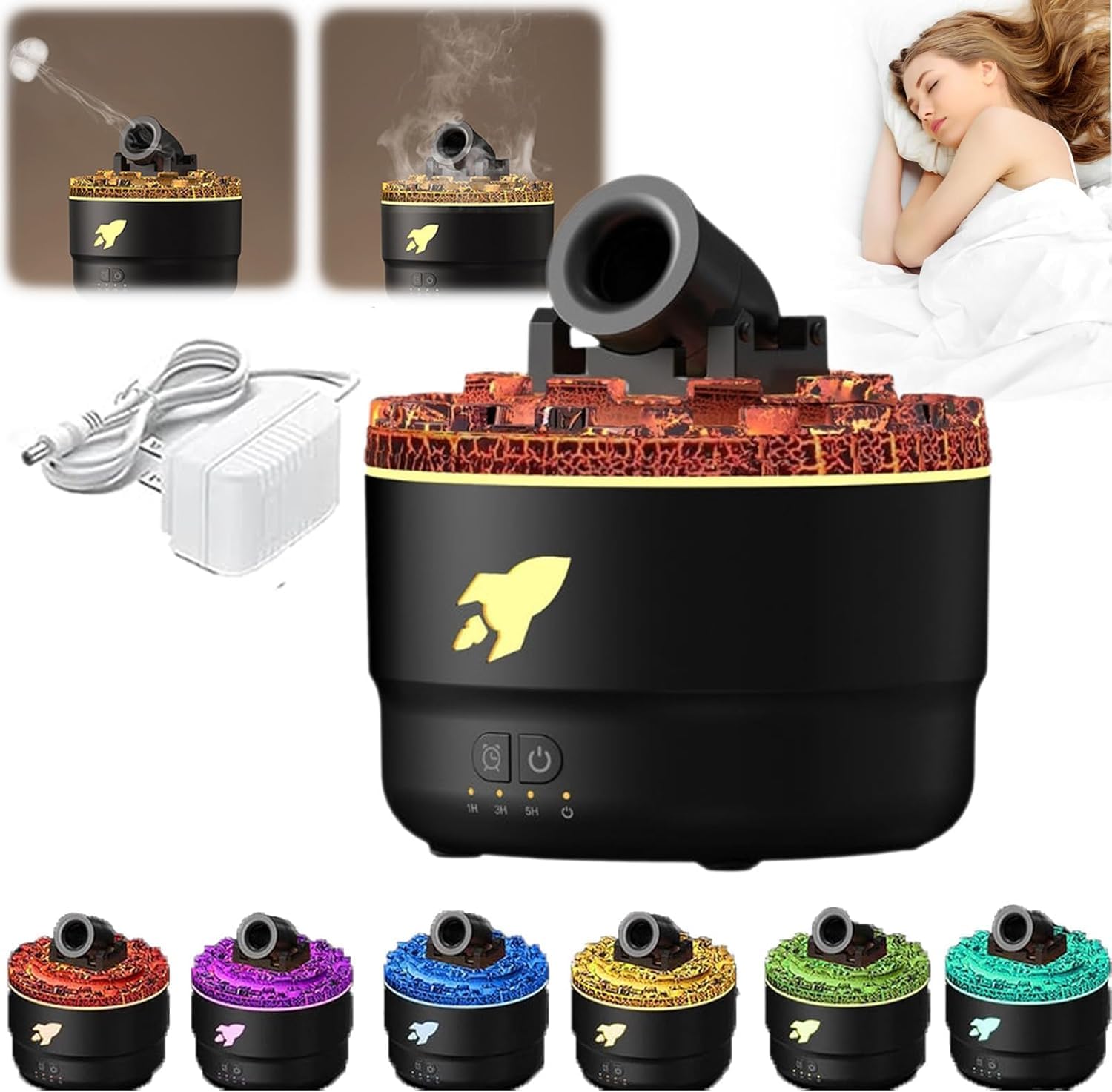 200-ml-diffusor Für Ätherische Öle, Kaltnebel-luftbefeuchter Mit Timer, Automatischer Zündung, Wasserlos, Farbenfroher Duft, Luftbefeuchter Für Büro, Zuhause Und Schlafzimmer