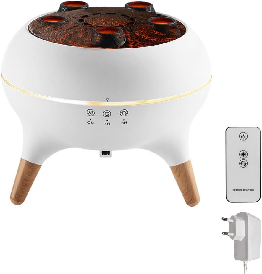 Mini-luftbefeuchter, Usb-luftbefeuchter Mit Quallen-nebel, 2 Modi Und Timer, 250 Ml Vulkanischer Raumluftbefeuchter Mit Bunten Lichtern Für Auto, Büro Und Schlafzimmer
