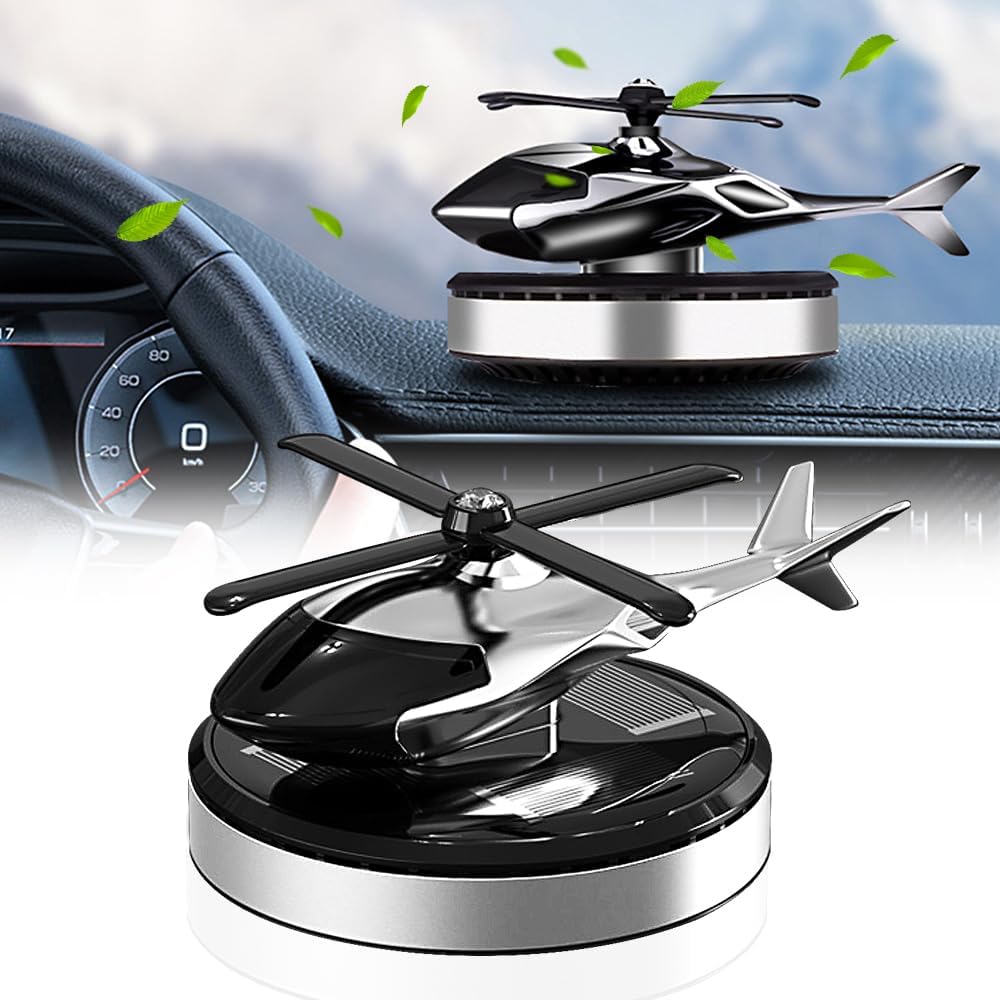 Solarbetriebener, Rotierender Hubschrauber-aroma-diffusor Fürs Auto – Leistungsstarke Geruchsbeseitigung Für Zuhause