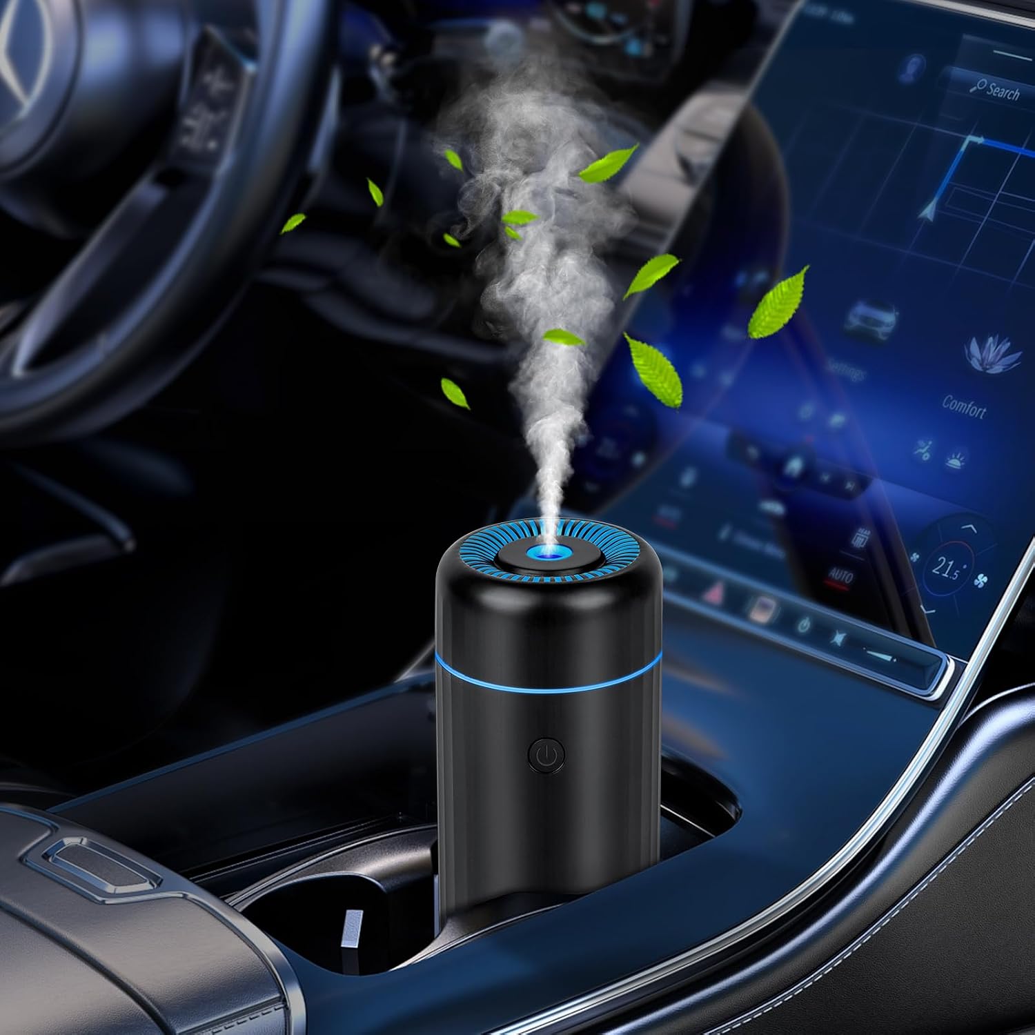 Auto-lufterfrischer, Usb-aroma-diffusor, Mini-luftbefeuchter Mit Automatischer Abschaltfunktion Für Auto, Büro, Schlafzimmer Und Reisen