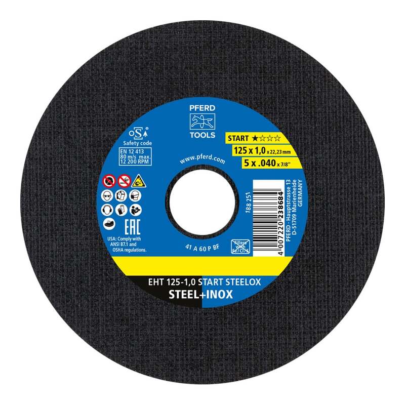 [gebraucht] B-ware Pferd Trennscheibe Start-linie Eht 125mm 50 Stück Für Stahl Edelstahl 1mm Gerade