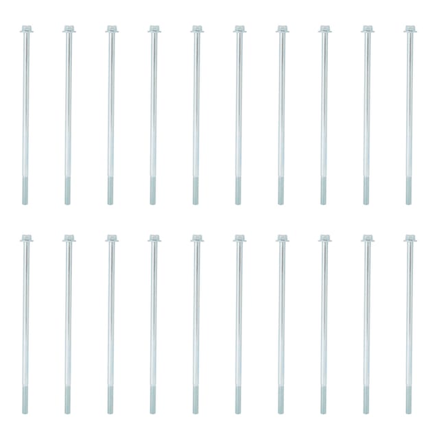 20 Sechskantschrauben M6x160 Mm, Stahlflanschschrauben, Hochleistungsbefestigungszubehör