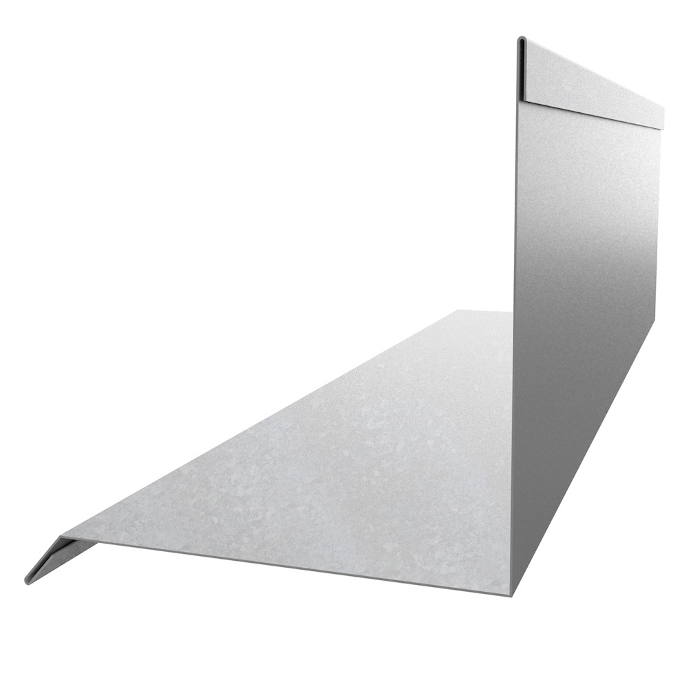 Wandanschluß Typ 2, 100x110, L.2000mm, Aluzink, 0,50mm