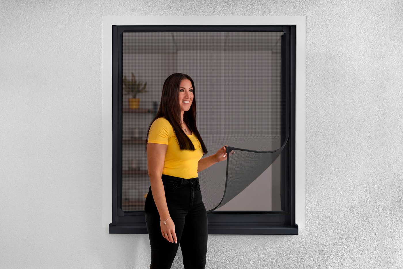 Insektenschutz-magnetrahmen Maxi 130 X 150 Cm Anthrazit Bild 2