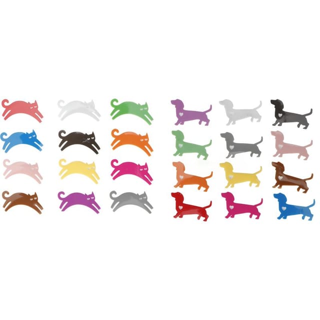 24 Silikon-glasmarker Für Katzen Und Hunde, Tierformen, Zur Kennzeichnung Von Partybechern