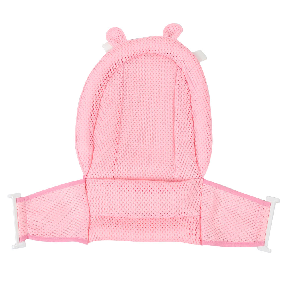 Verstellbare Babybadewanne Mit T-förmigem, Rutschfestem Duschnetz Und Babybadevorhang (rosa)