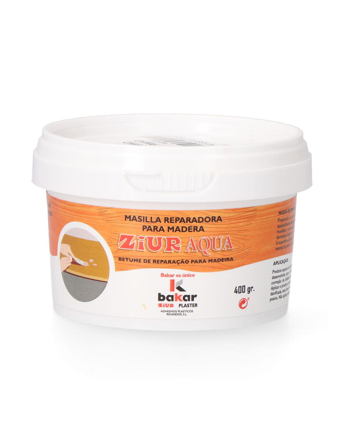3 Reparaturspachtel Für Holz Ziur Aqua 400 G. Farbe Kiefer