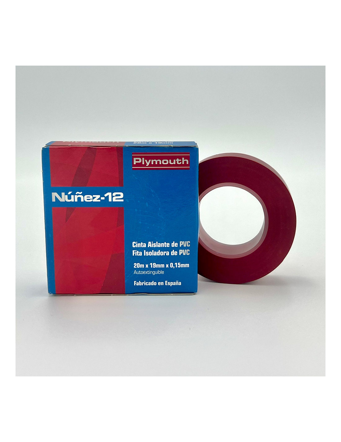 Rotes Pvc-isolierband Mit Hoher Haftkraft, 20 M X 19 Mm X 0,15 Mm