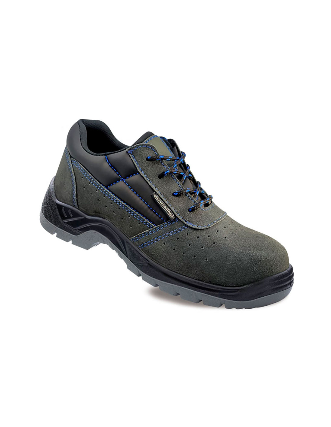 Sicherheitsstiefel Aus Perforiertem Wildlederleder S1p Metallfrei Größe 42 Schwarzleder