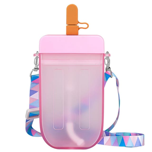 Niedliche, Auslaufsichere Isolier-trinkflasche Mit Stirnband – Tragbare Trinkflasche Für Kinder Und Erwachsene