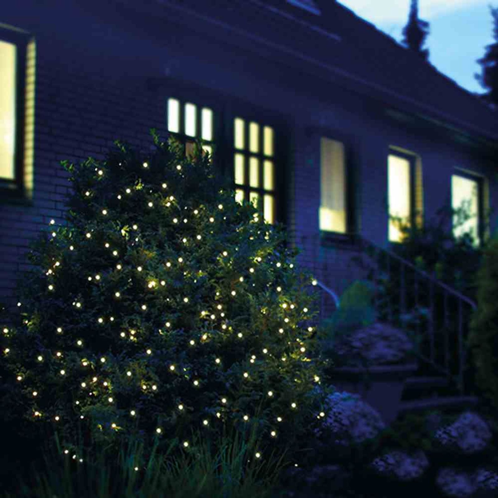Led-lichternetz 360er 4 X 4 M Warmweiß Ip44 Adapter