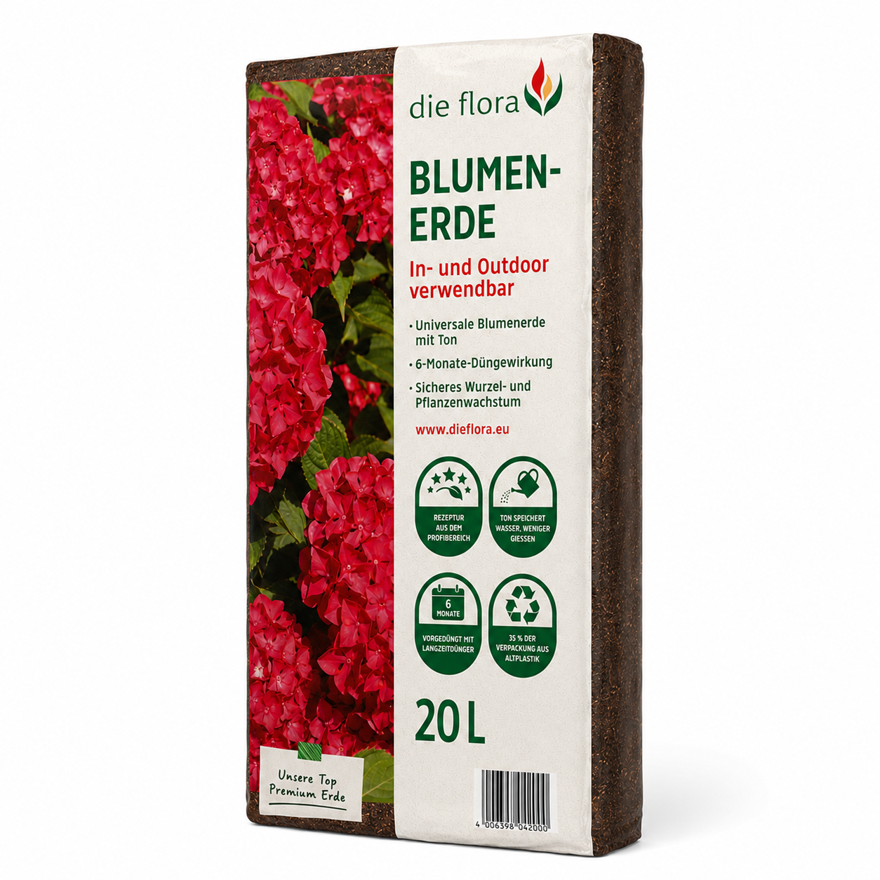 Die Flora Premium Blumenerde - 20 Liter