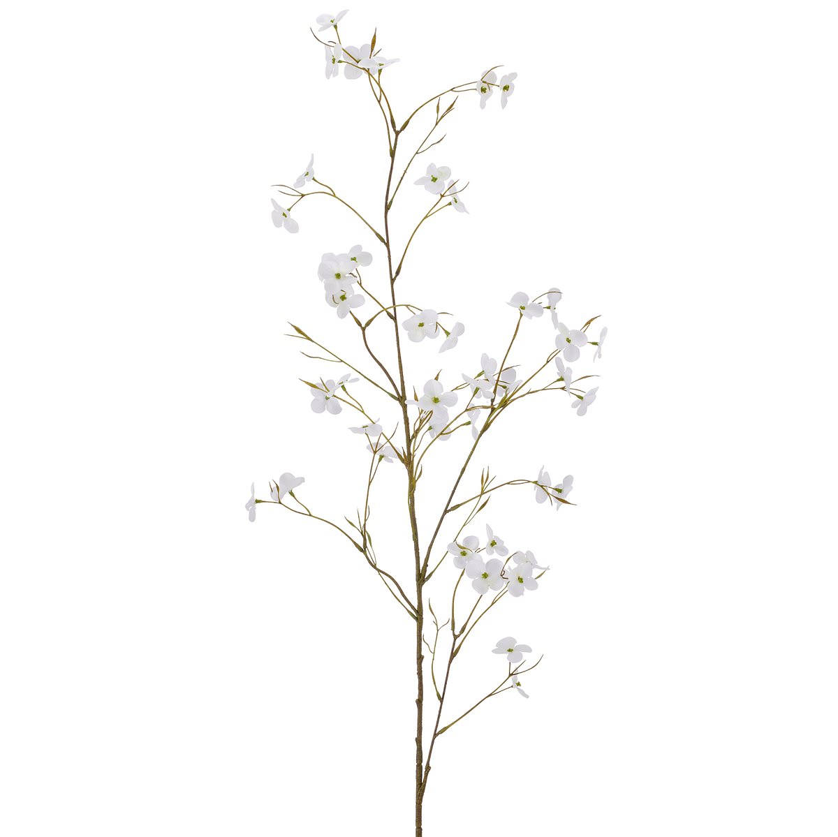 Gasper Cornuszweig Real Touch Weiß 111 Cm - Kunstblumen