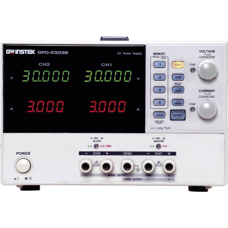 [gebraucht] B-ware Gw Instek Gpd-2303s Labornetzgerät 180w 2 Ausgänge 0-30v 3a Usb Fernsteuerbar