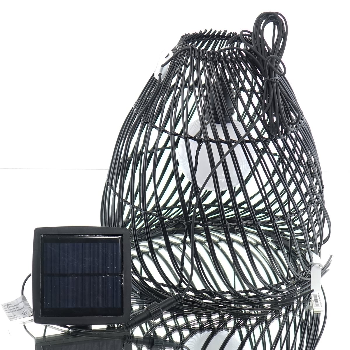 Kaemingk Solar Hängelampe Wicker 28-h36 Cm Schwarz
