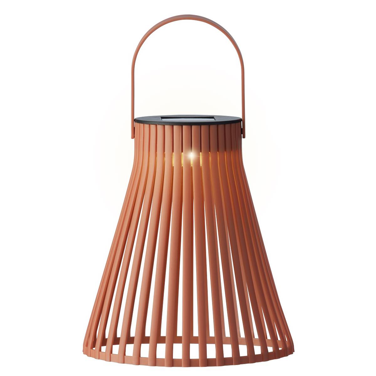 Lumineo Solar Led Lampe Braun Pastell Ø 14,5 Cm Höhe 18,5 Cm - Kunststoff