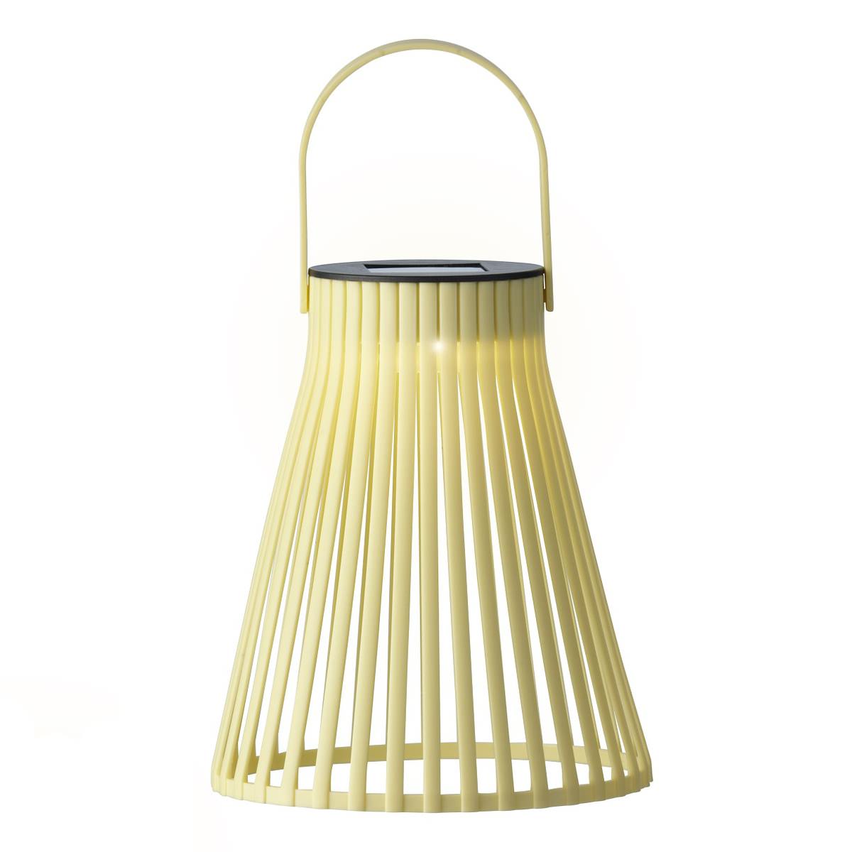 Lumineo Solar Led Lampe Gelb Pastell Ø 14,5 Cm Höhe 18,5 Cm - Kunststoff