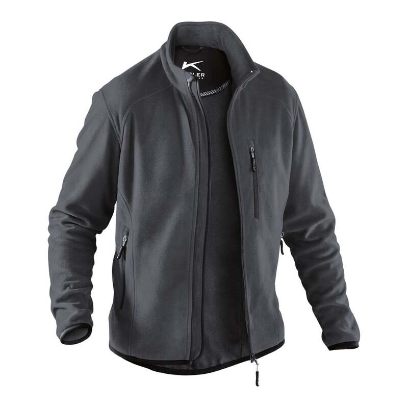 [gebraucht] B-ware Kübler Fleecejacke Anthrazit Xl Unisex Arbeitskleidung Atmungsaktiv Stretch