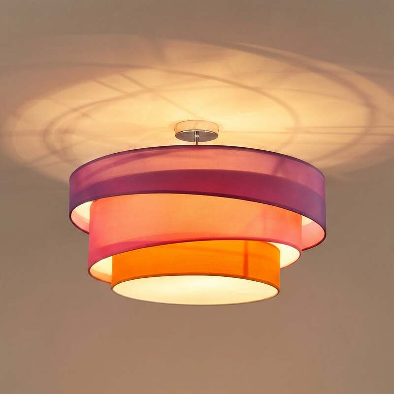 [gebraucht] B-ware Lindby Deckenlampe Melia Led Lampe Leuchte Dimmbar Bunt Ø56cm 3-flammig 36,8cm