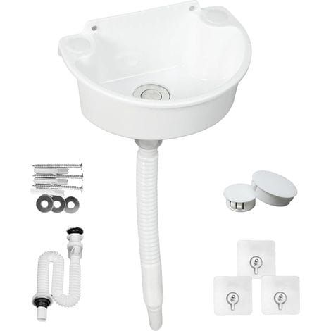 Kunststoffspüle, Campingspüle, Allzweckspüle, Waschbecken, Einfache Kunststoffspüle Mit Schlauch Und Abflussstopfen Für Garten, Garage, Keller, Wohnmobil, Vorgarten, Baustellen