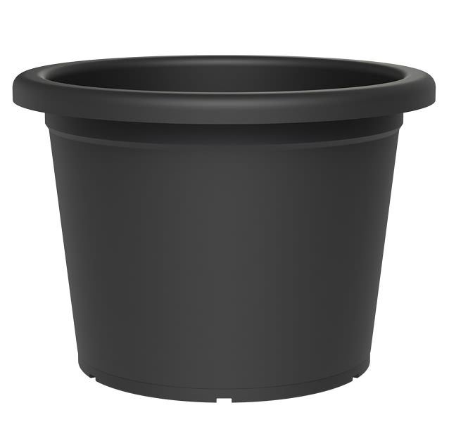 Tera® Pflanzgefäße Menfi Rund Ash Anthrazit Ø 72 Cm - Kunststoff
