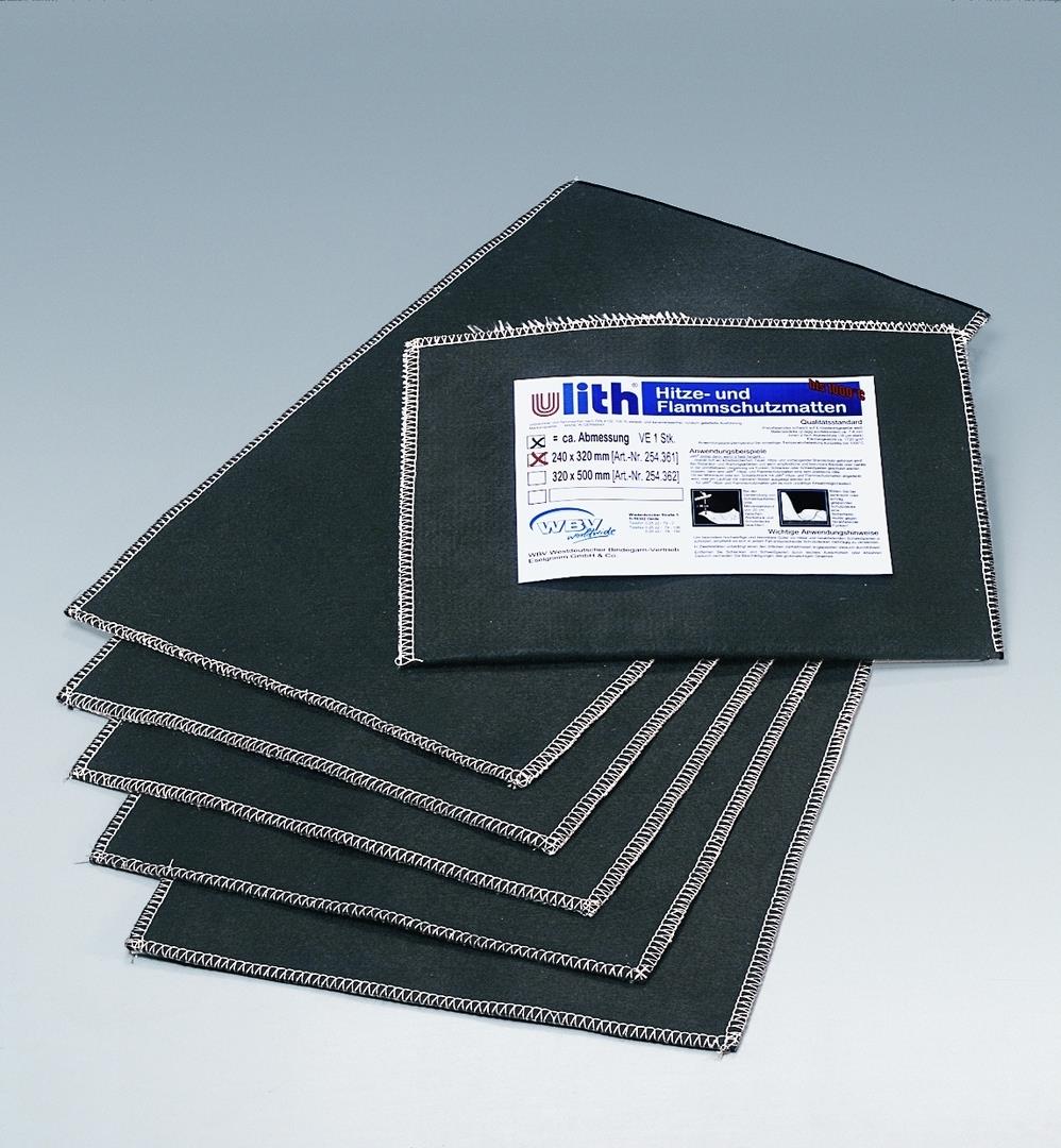 Brazetec Hitzeschutzmatte 254362, 500x320mm M. Alu-zwischenlage
