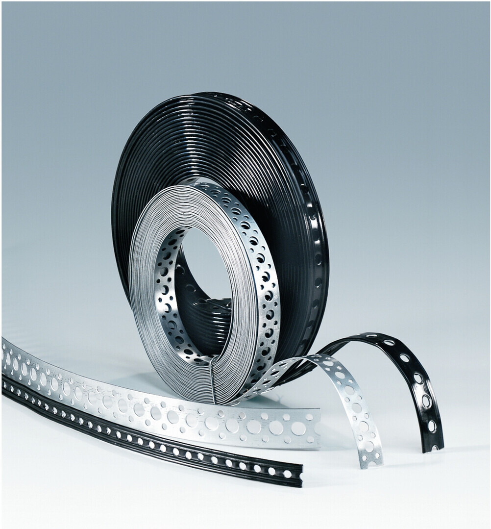 Montagelochband 19x3mm Eco Kunststoffummantelt, Per 10m/rolle