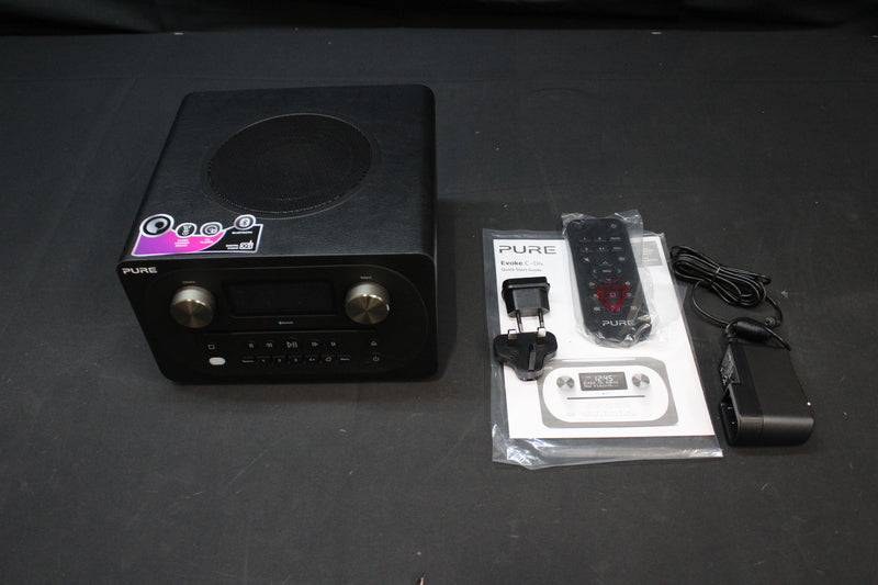 [neuwertig] B-ware Pure Evoke C-d4 Tischradio Ukw Aux Bluetooth Cd Schwarz Radio Küchenradio Audio