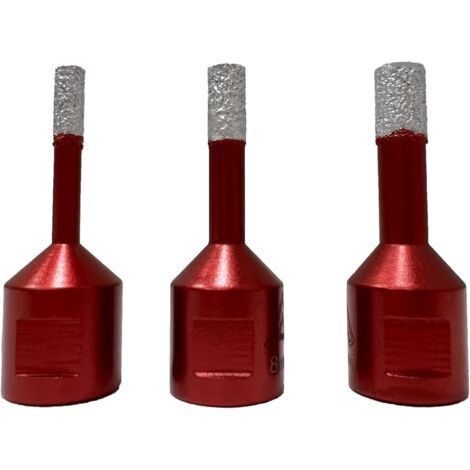 Forets Diamantés 3 Stück 6mm/8mm/10mm Sous Vide Forets Mit Filet M14 Für Forage In Sekundenschnelle Im Carreaux Granit Marmor-porzellan